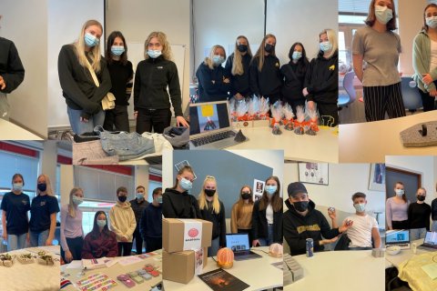 Nemendur kynntu afurðir hjá Tinnu